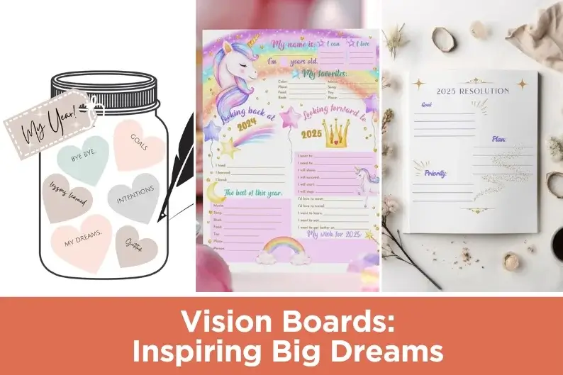 New Year's Eve glitter crafts