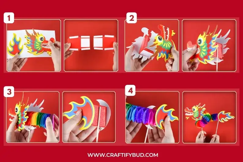 Recycled material crafts for Chinese New Year