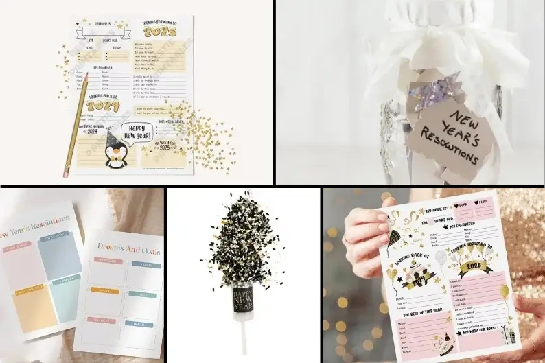 Handmade New Year's ornaments