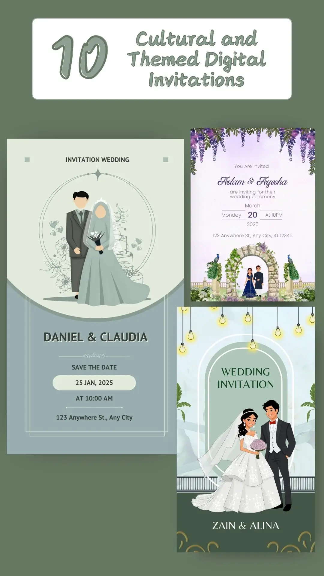 Wedding invitation website