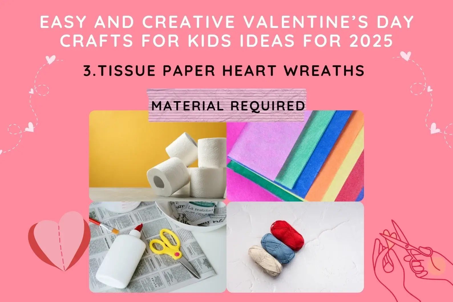 Simple Valentine crafts for preschoolers