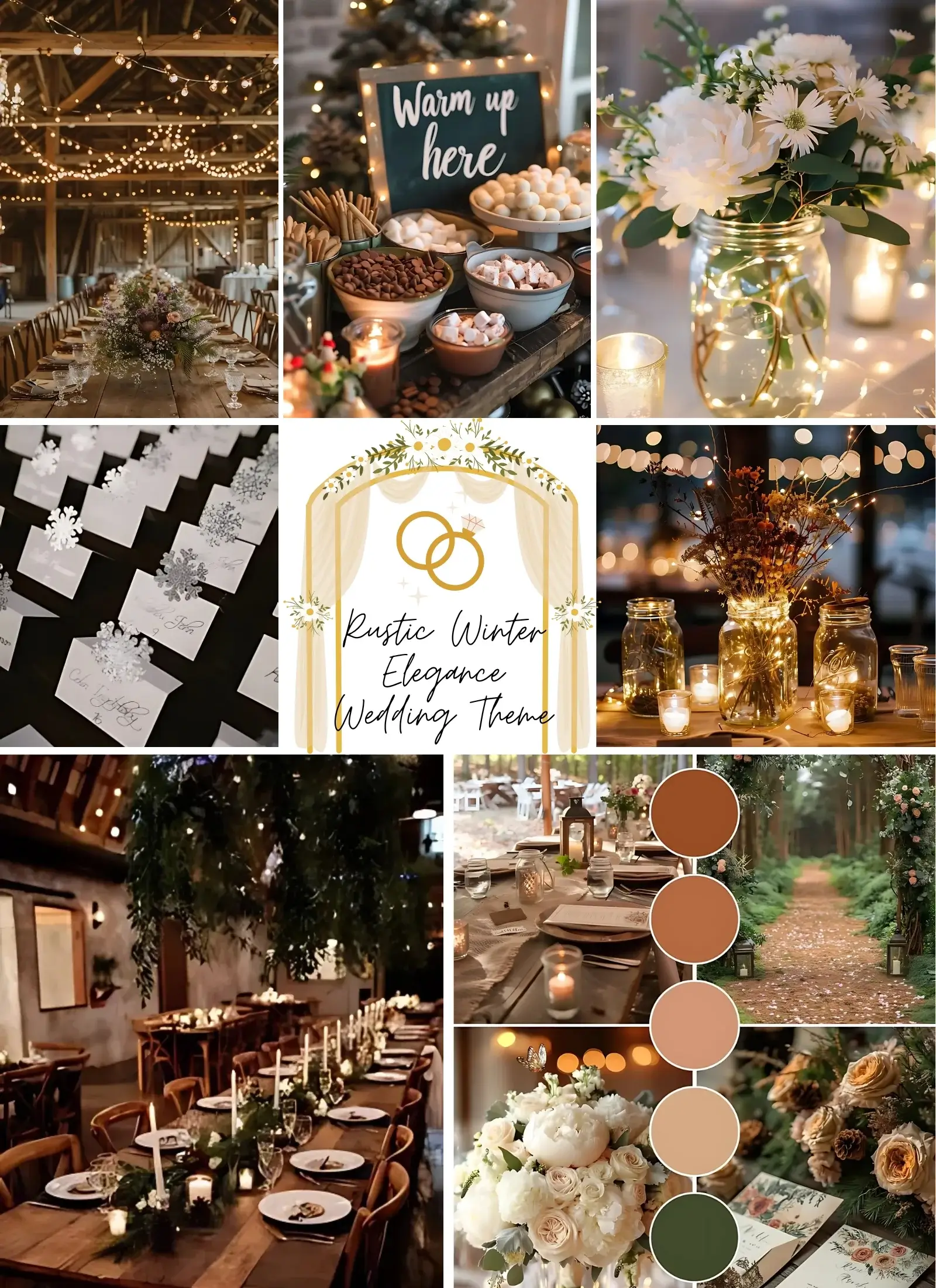 Rustic winter wedding