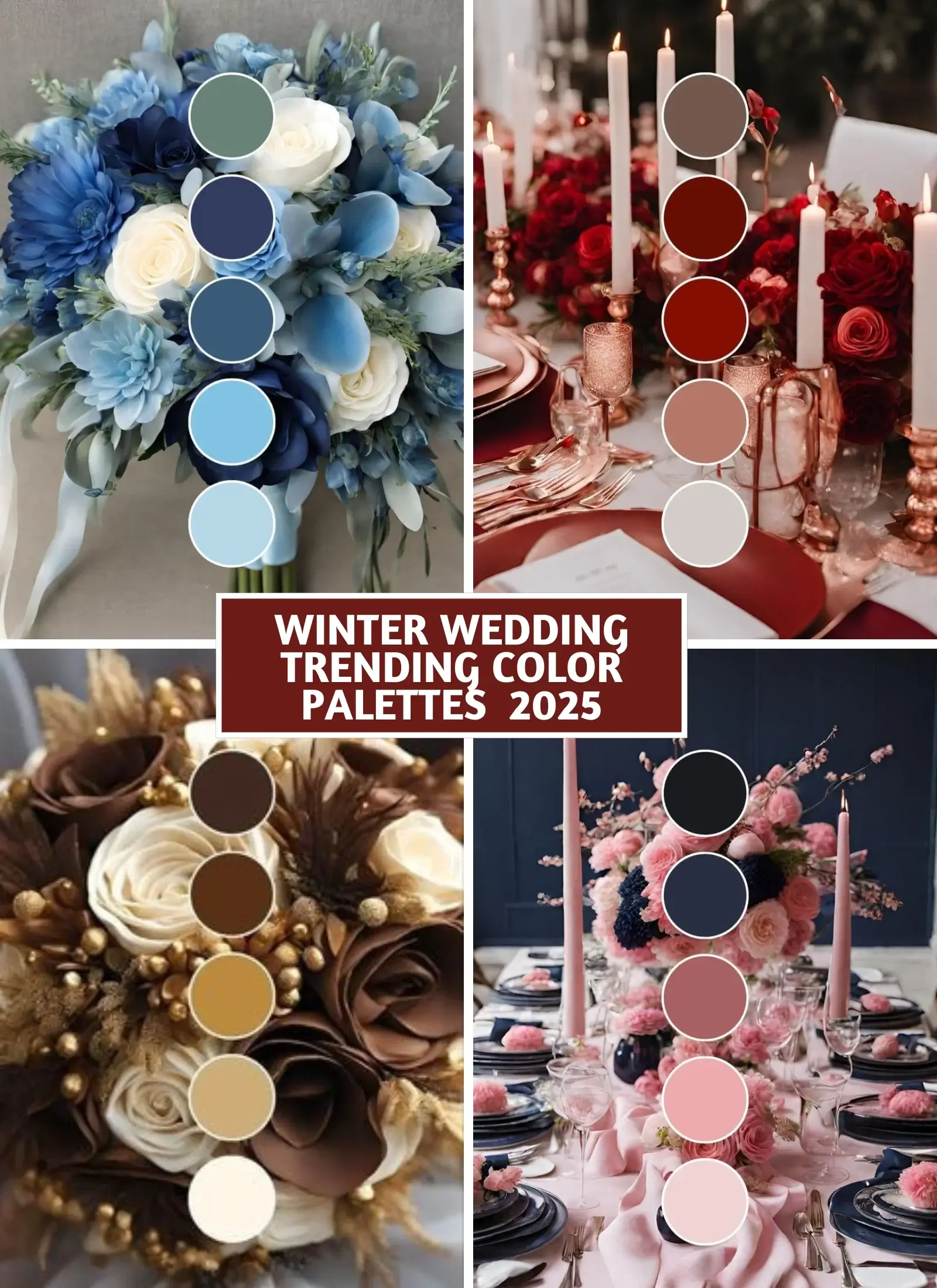 Winter wedding décor