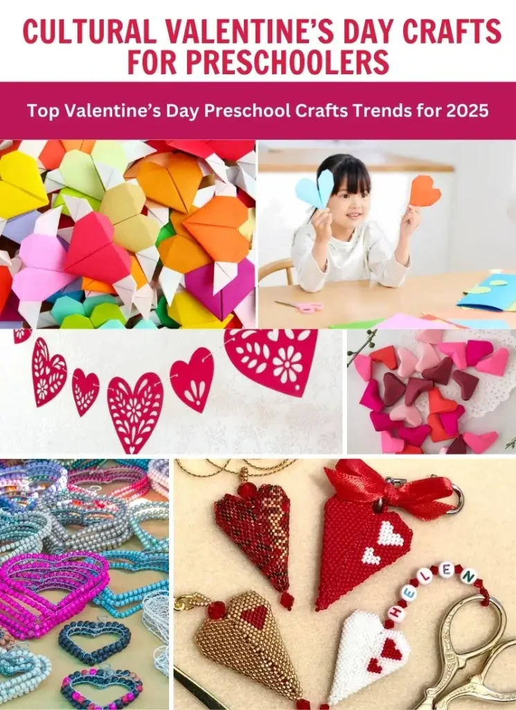 Heart-shaped crafts for preschool