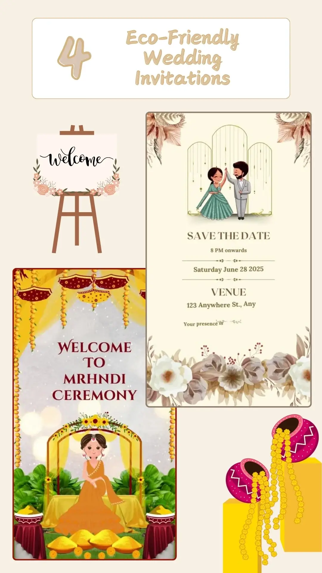 Wedding invitation templates