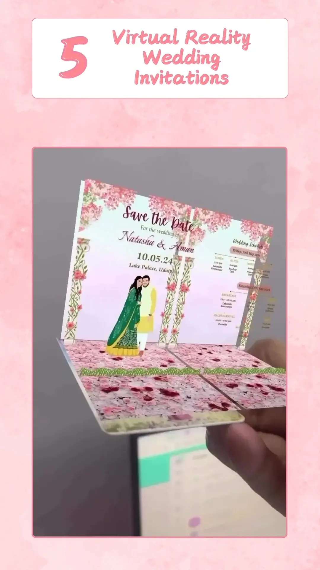 Custom digital wedding invite