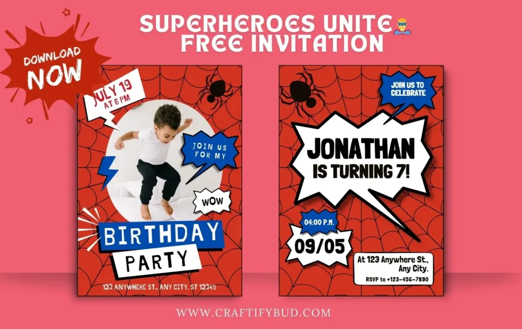 Personalized birthday invitations