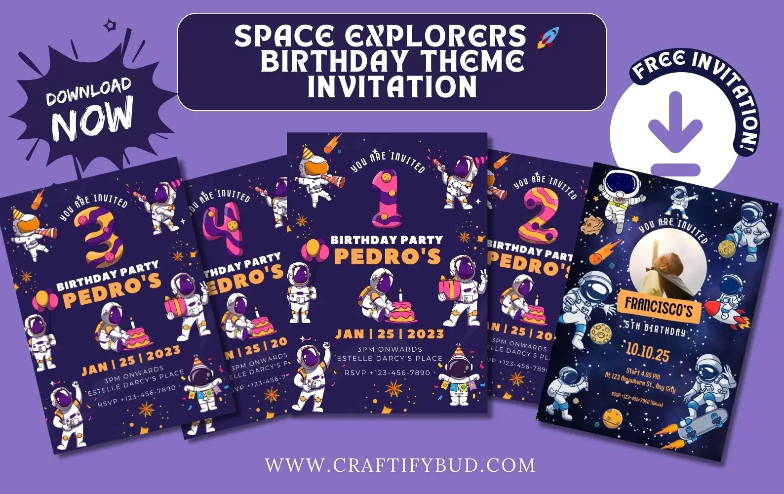 Kids birthday invitation