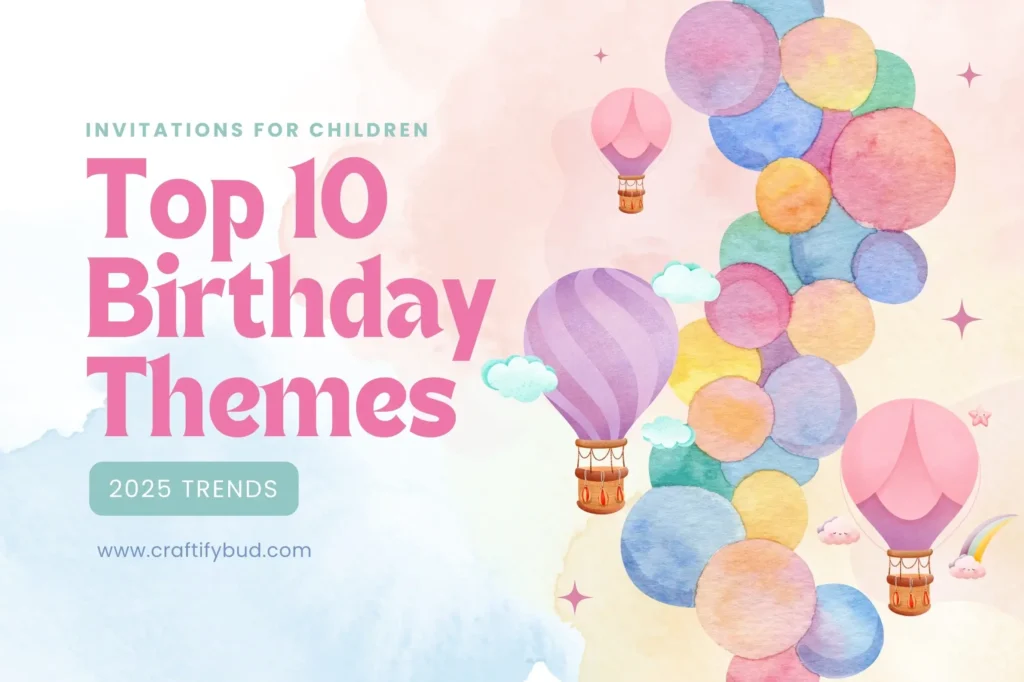 Top 10 Birthday Themes and Invitations for Children: 2025 Trends