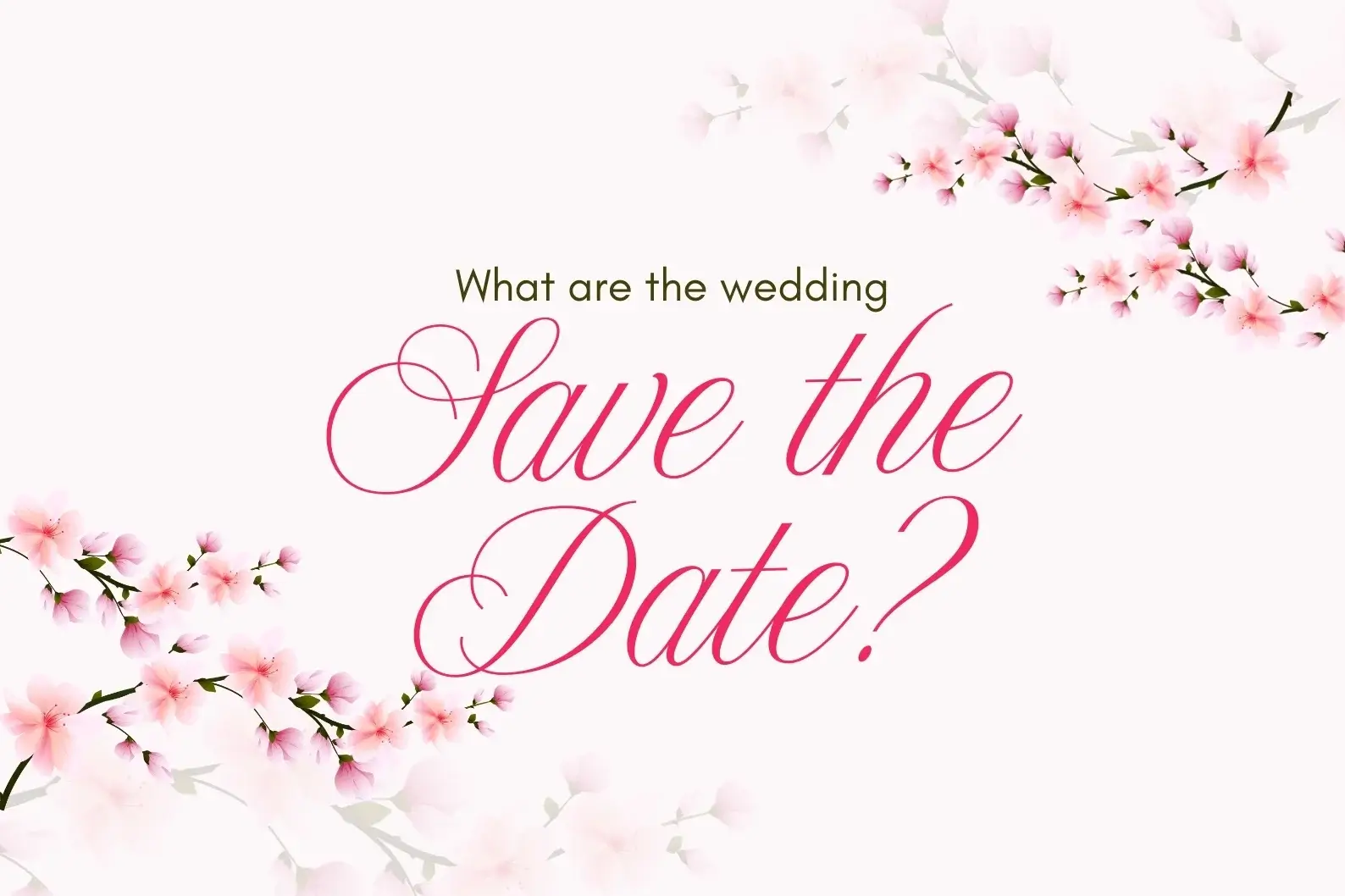 Save the date wedding invitations