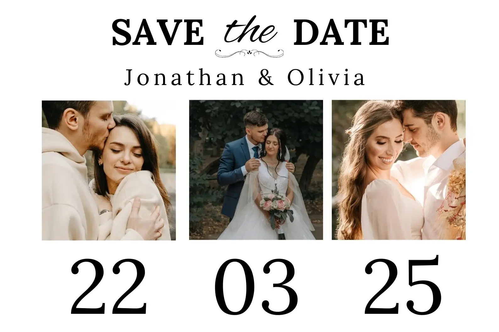 Save the date stationery