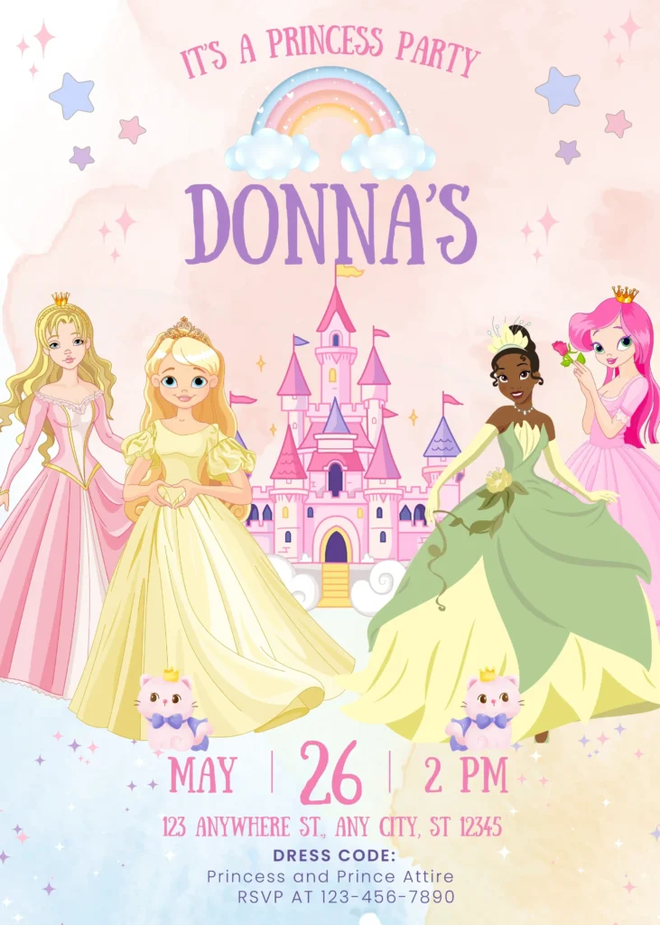 Themed birthday invitations