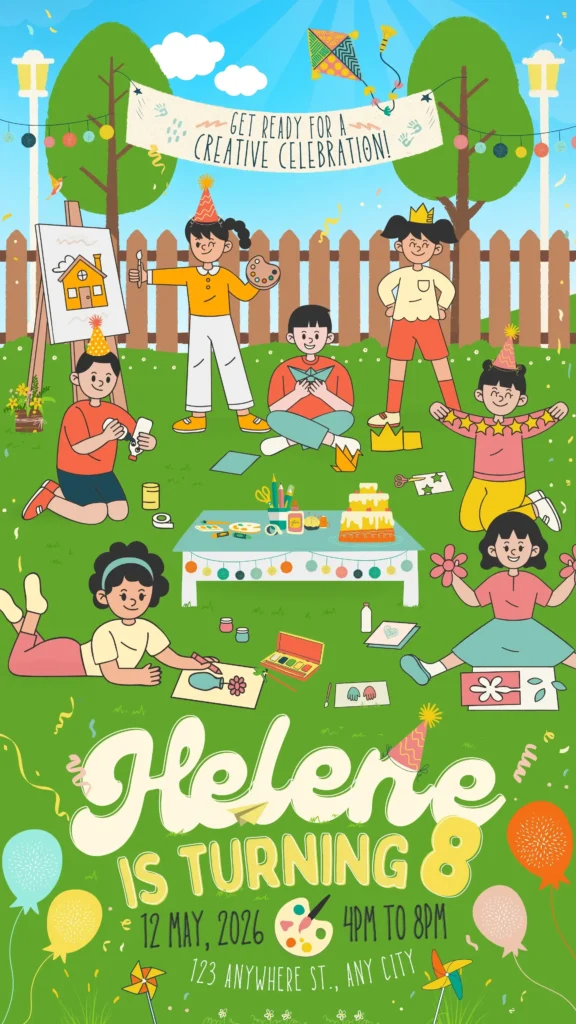 DIY birthday invitations