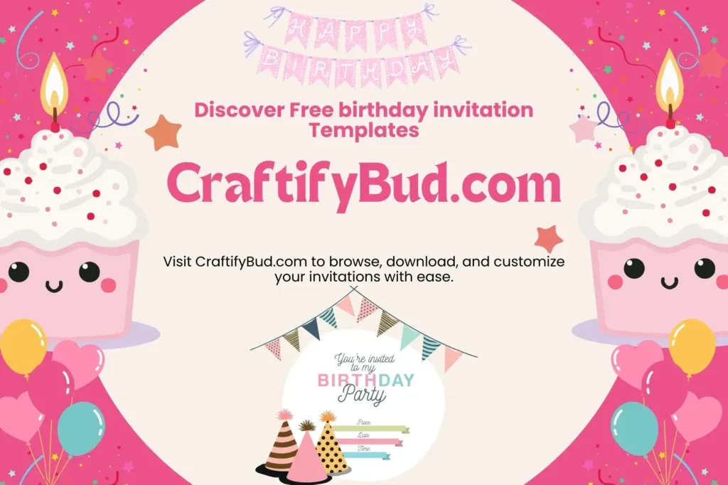 Editable birthday invitations
