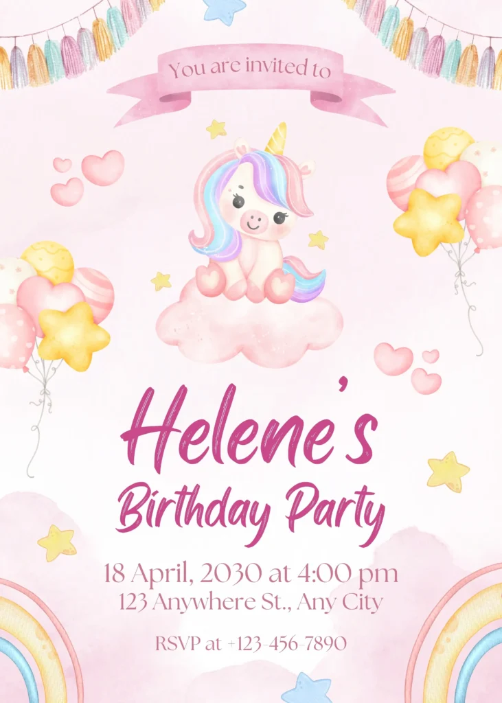 Creative birthday invitations