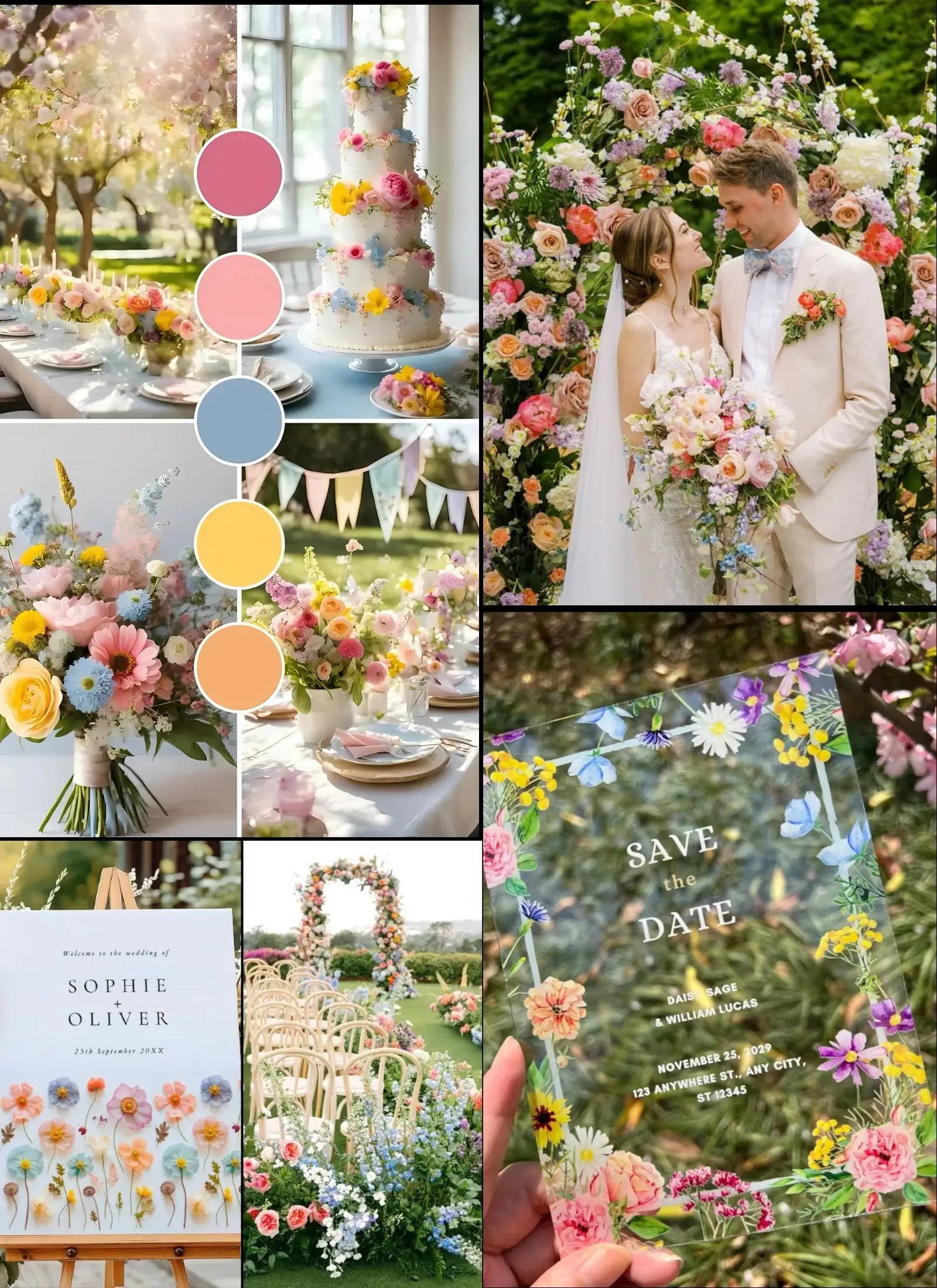 Pastel Wedding Colors