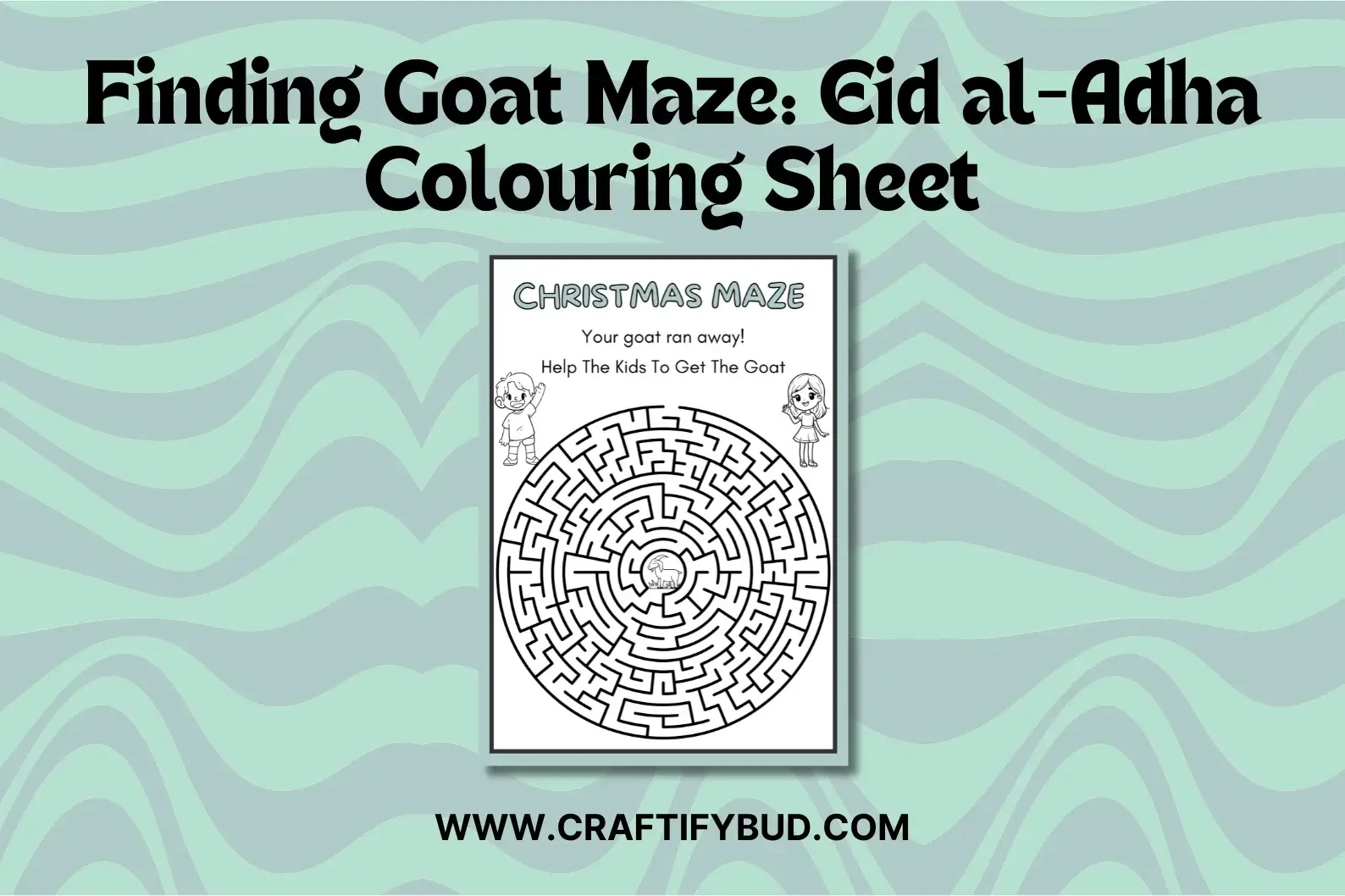 Download Eid Mubarak calligraphy coloring printables