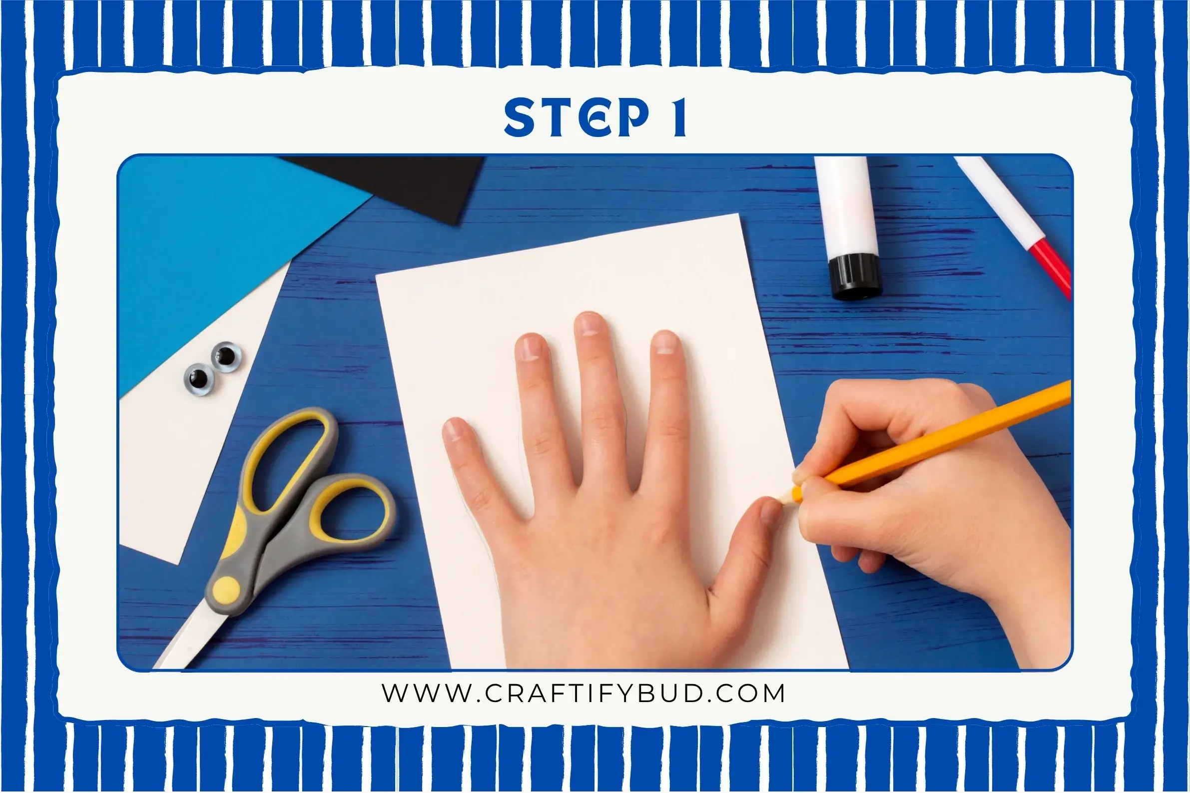 how to make Father’s Day handprint card