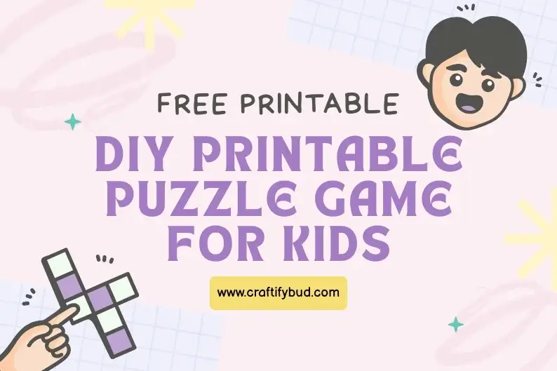 DIY Printable Puzzle Game for Kids