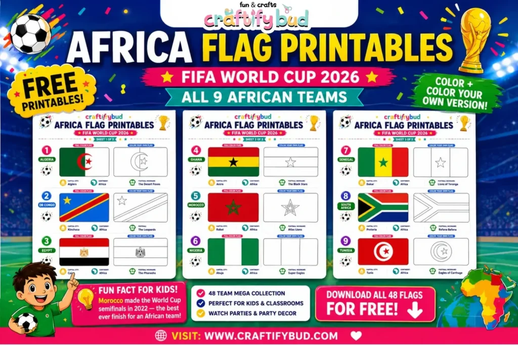 World Cup 2026 flag printables