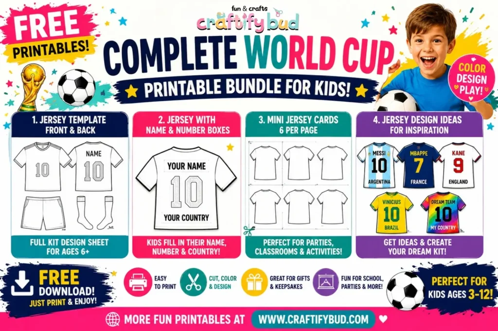 World Cup Team Jerseys Kids Can Design