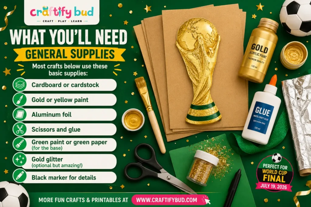 World Cup Trophy Craft for Kids