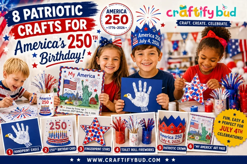 Easy 4th of July Crafts for Kids — America’s 250th Birthday 2026
