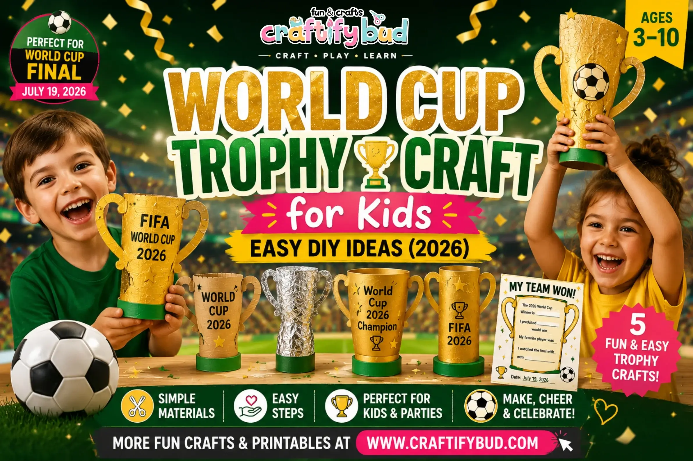 World Cup Trophy Craft for Kids — Easy DIY Ideas (2026)