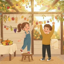 Easy DIY Sukkah Decorations For Kids Can Make (Free Printables)