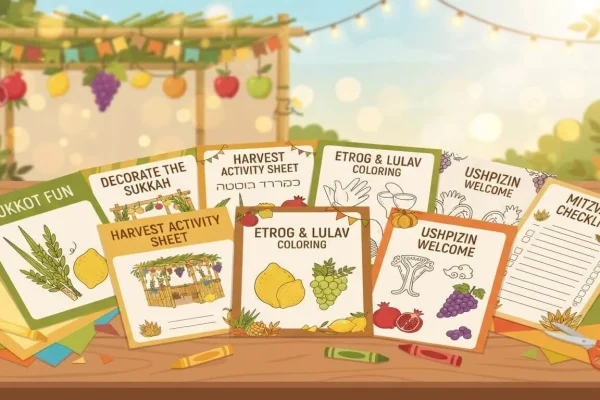 Free Sukkot Printables for Kids — Crafts, Coloring & Activities