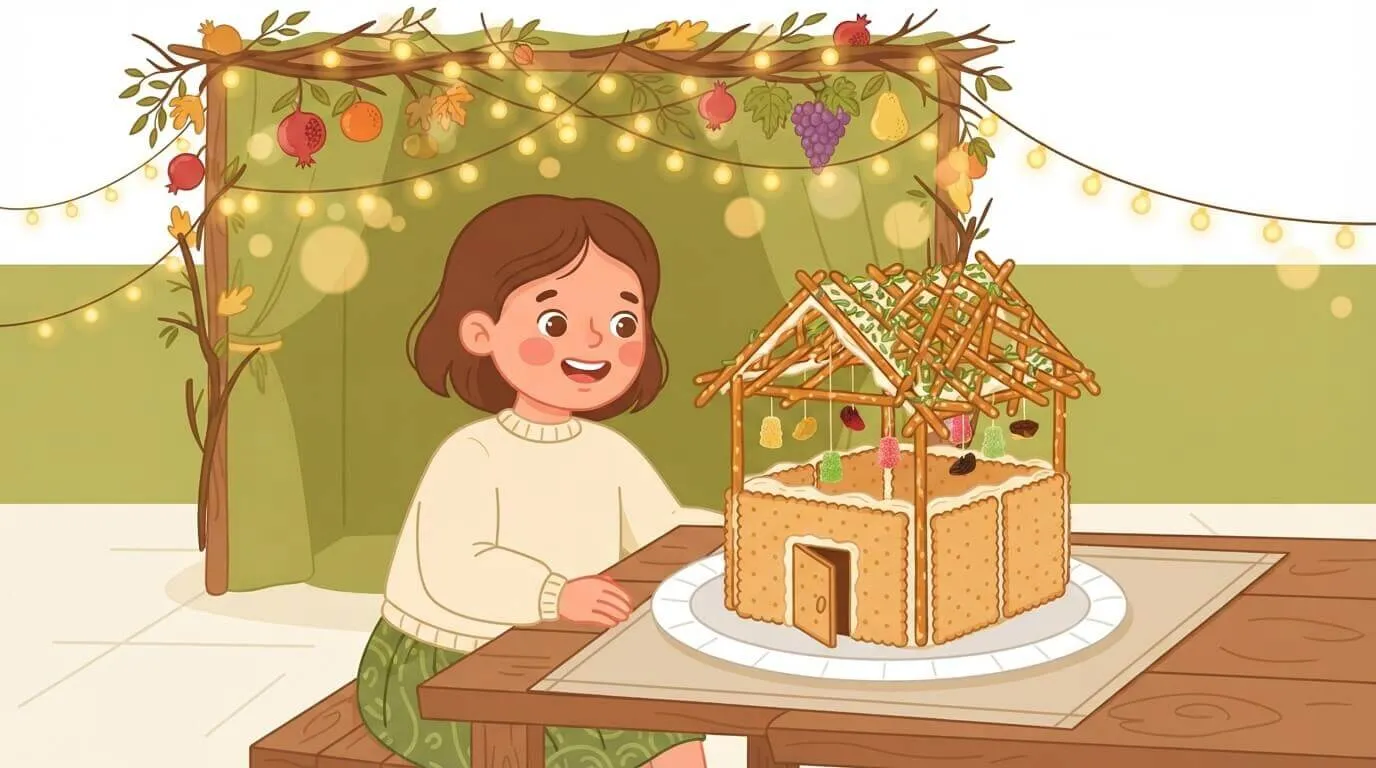 Edible Sukkah Craft for Kids β Easy Graham Cracker Sukkah