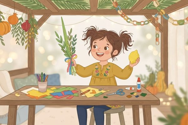 Lulav and Etrog Craft for Kids — Free Printable Template
