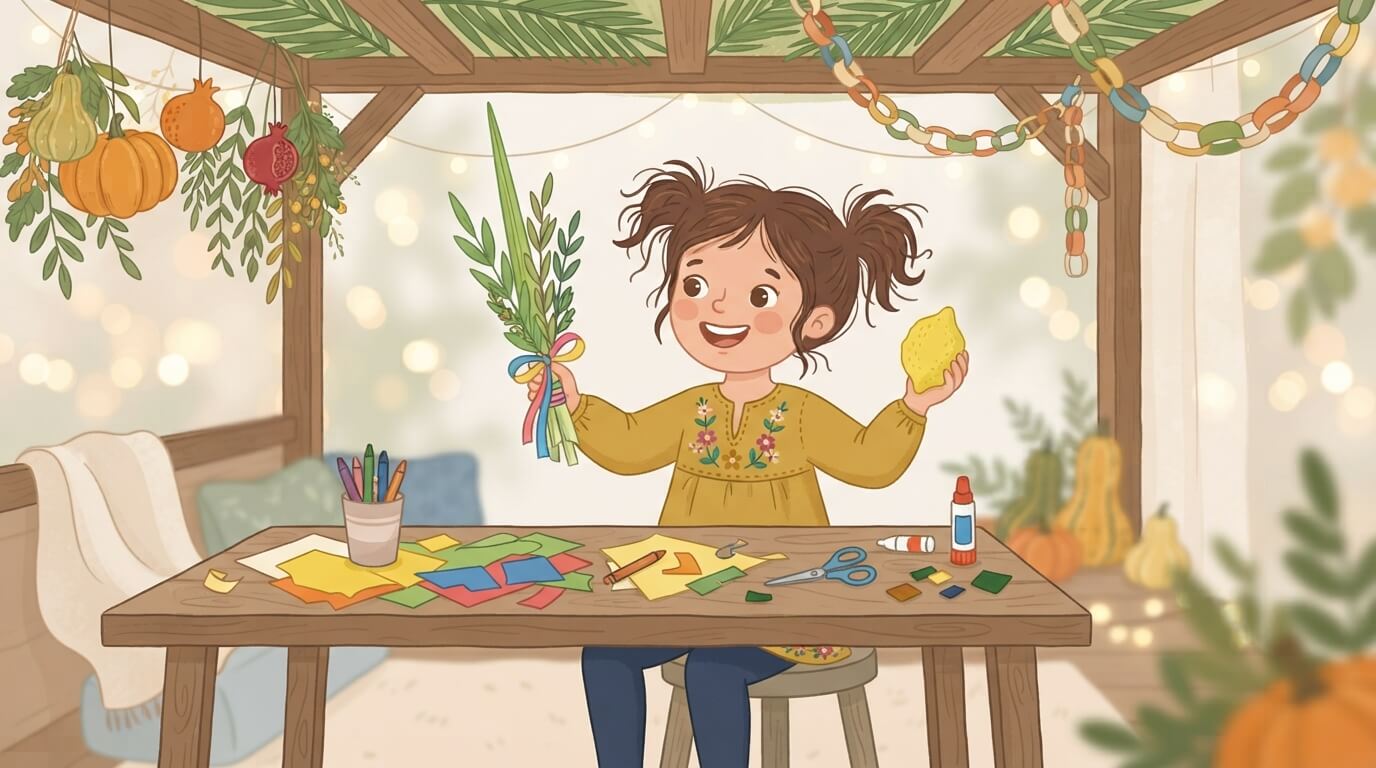 Lulav and Etrog Craft for Kids — Free Printable Template 2026