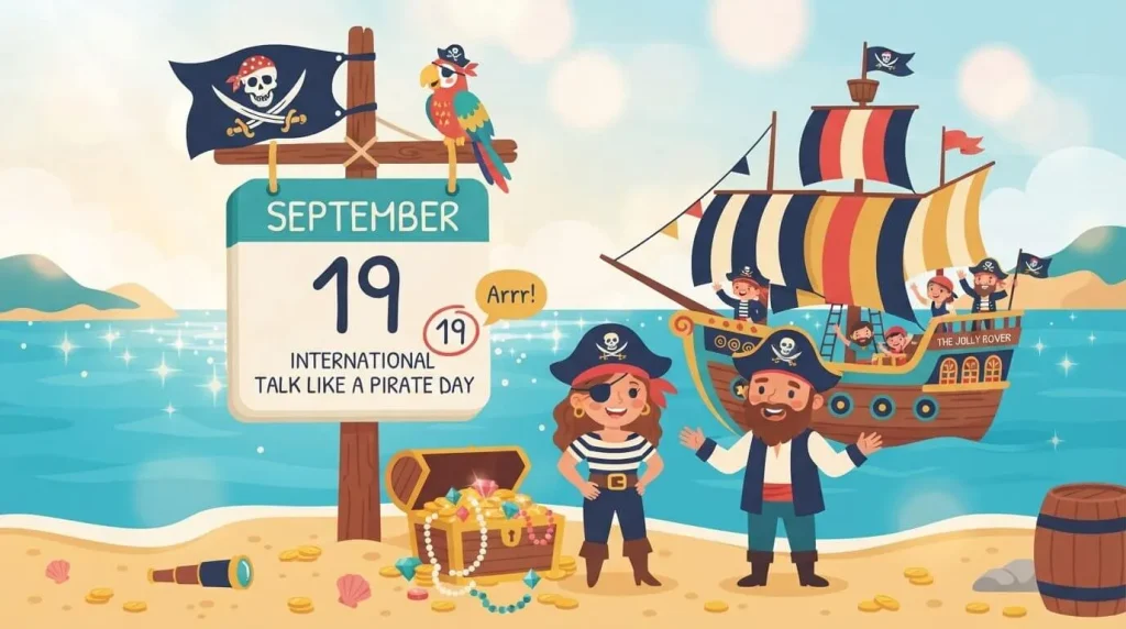 When is Talk Like a Pirate Day September 19 calendar
