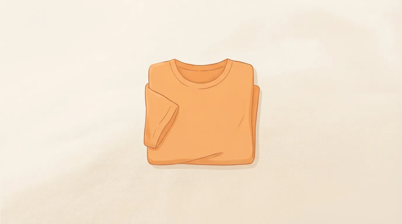 A folded orange shirt symbolising Orange Shirt Day
