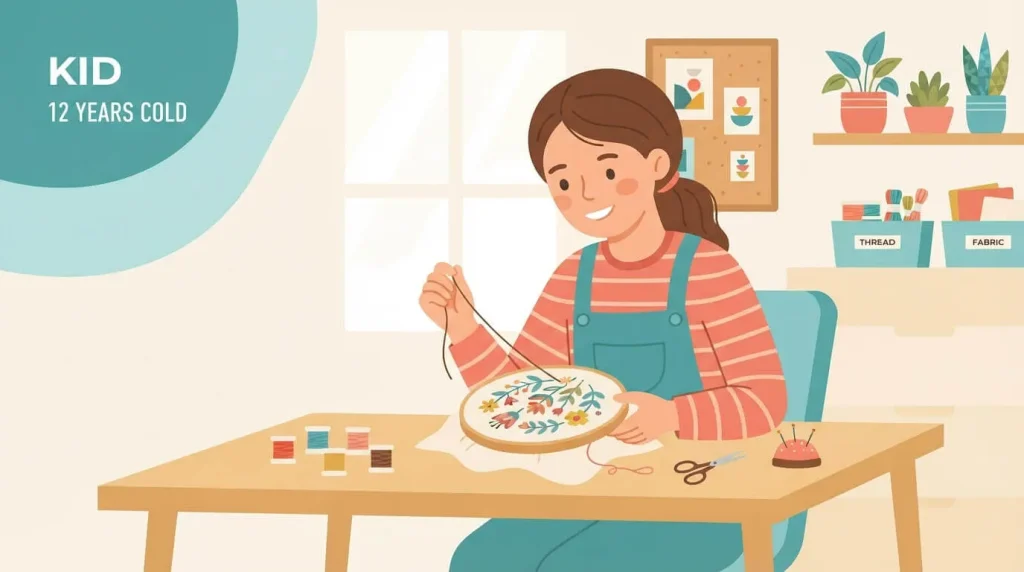Best craft kits for ages 9 to 12 embroidery and model building
