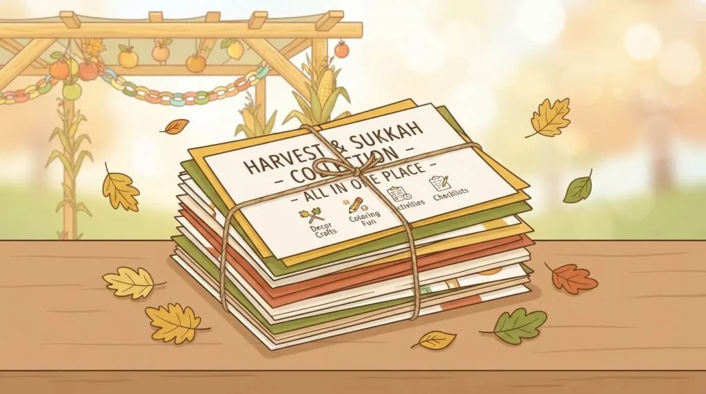 Free Sukkot printable bundle PDF download
