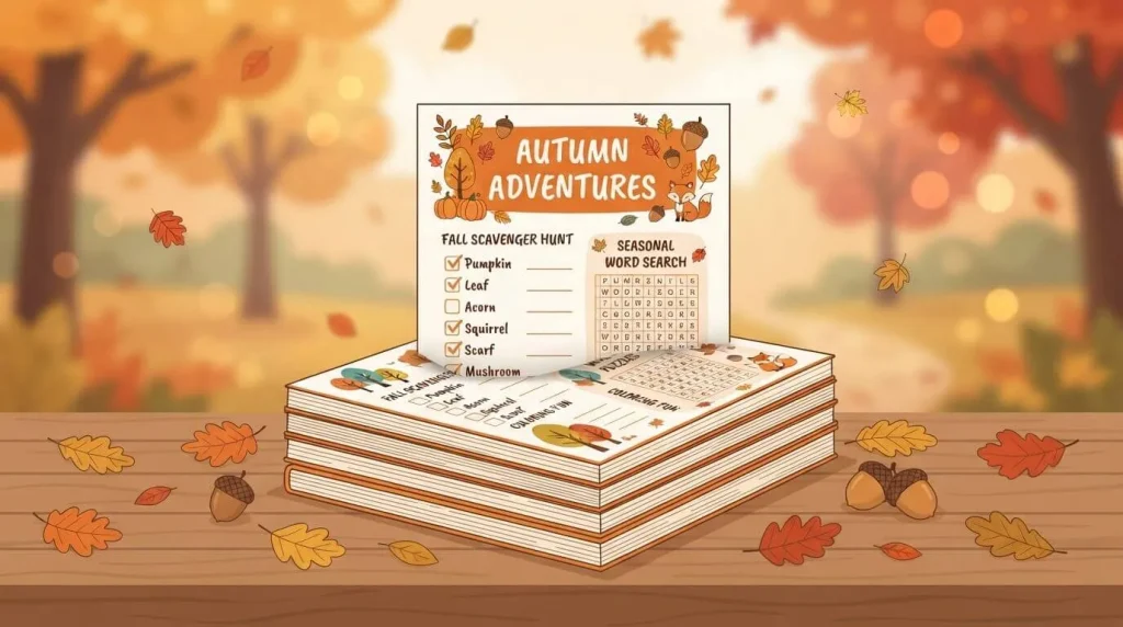 Free first day of fall printables PDF download