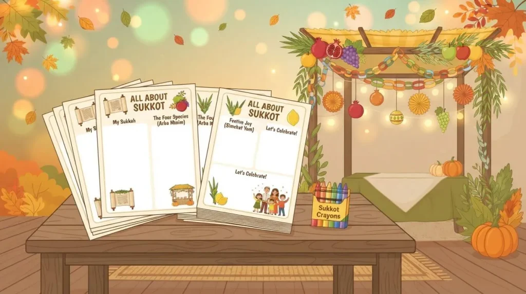 Free all about Sukkot printable PDF download