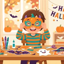 Free Printable Halloween Masks for Kids to Colour