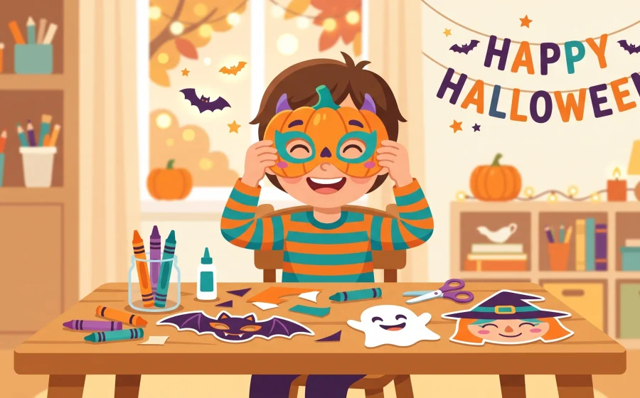 Free Printable Halloween Masks for Kids to Colour