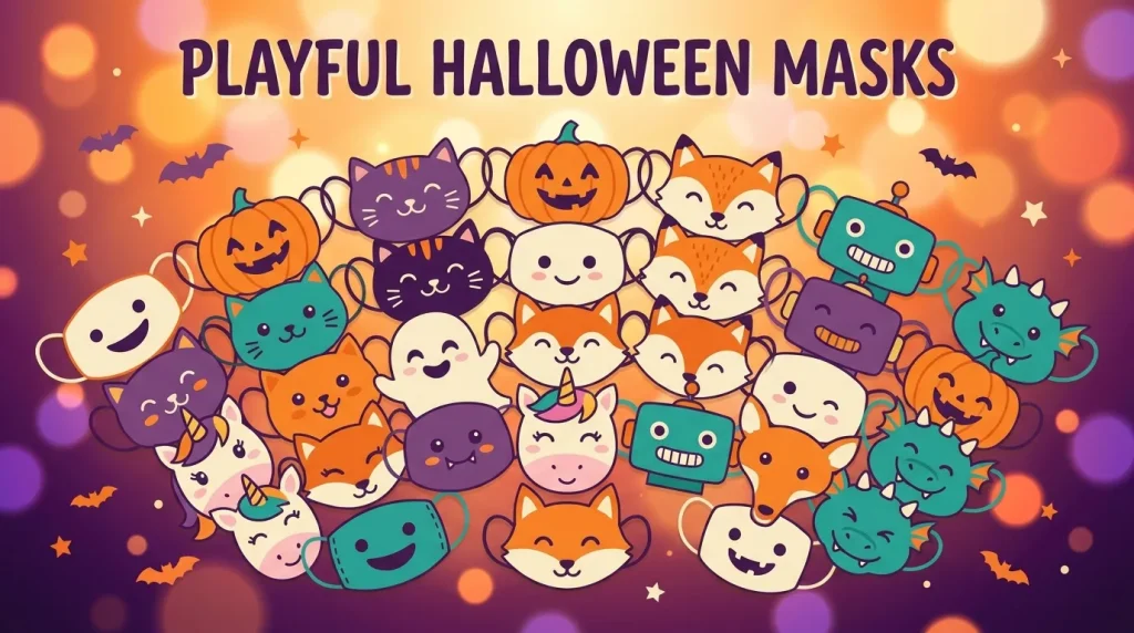 Over 15 printable Halloween mask designs for kids