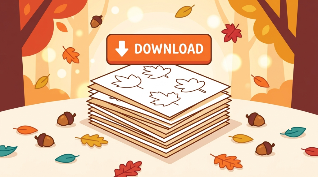 Free printable fall leaf templates PDF download
