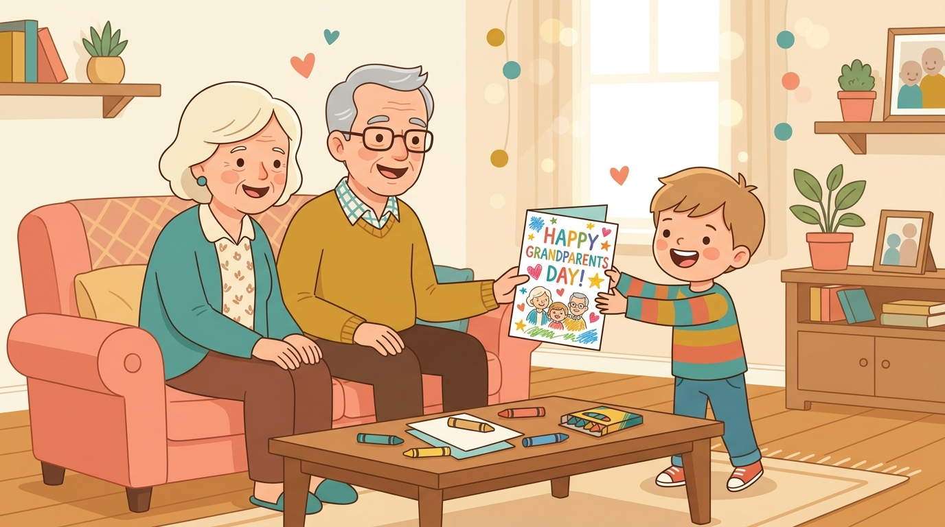 Grandparents Day Cards Kids Can Make — Free Printable