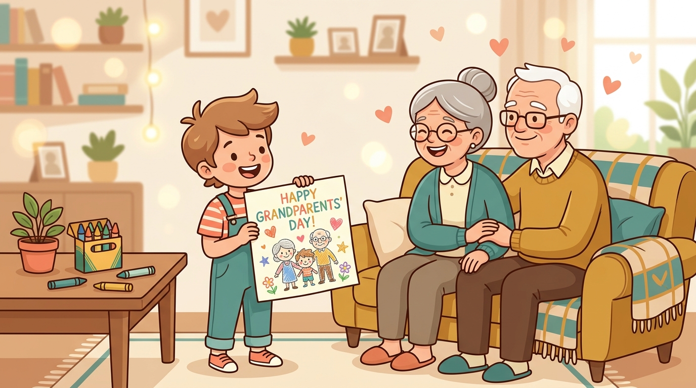 Free Printable Grandparents Day Coloring Pages