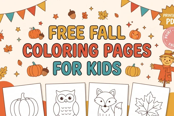 Free Printable Fall Coloring Pages for Kids