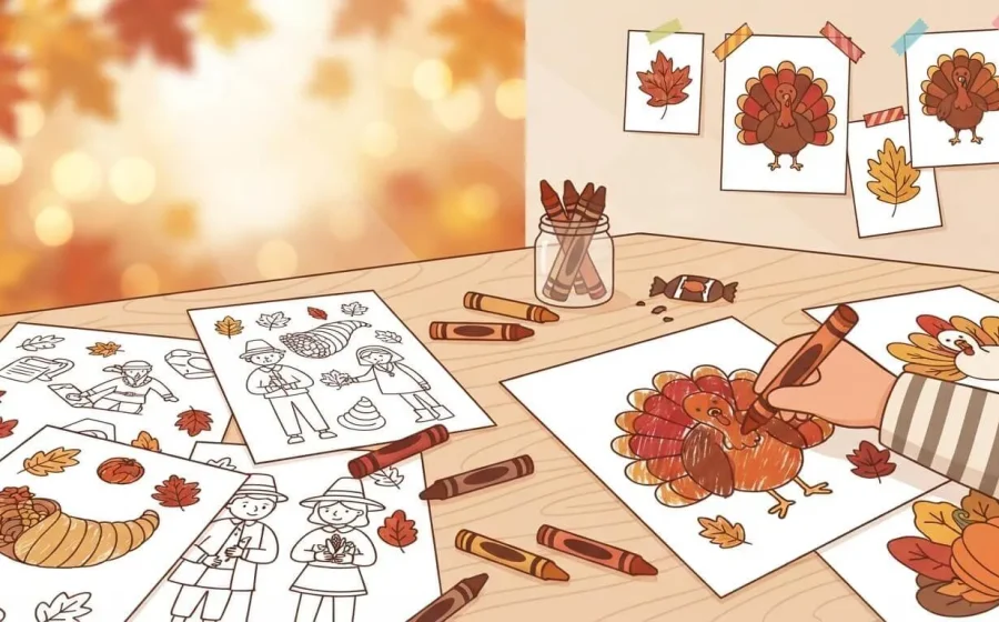 10 Thanksgiving Coloring Pages (Free Printable PDF)