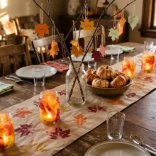 12 DIY Thanksgiving Table Decorations Kids Can Make