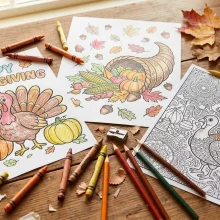 30 Thanksgiving Coloring Pages (Free PDF)