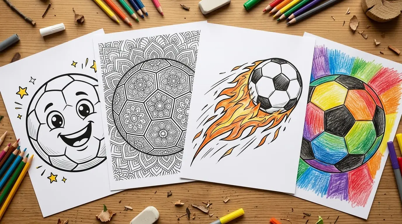 Soccer Ball Coloring Pages: 24 Free Printables for Kids